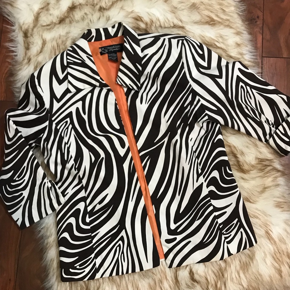 Russell Scott Zebra jacket